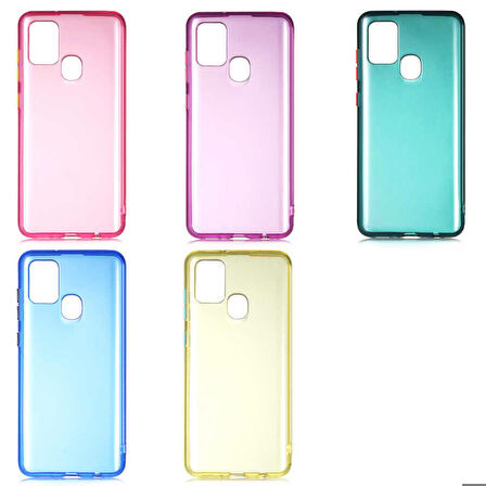 Galaxy A21S Uyumlu Zore Bistro Kapak-Mavi