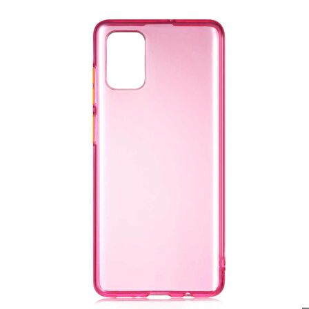 Galaxy A71 Uyumlu Zore Bistro Kapak-Pembe