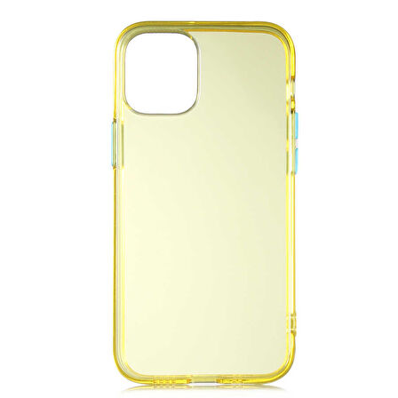 iPhone 12 Uyumlu Zore Bistro Kılıf-Sarı