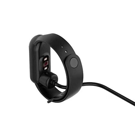 SystemCom Siyah Xiaomi Mi Band 5 Usb  Uyumlu Şarj Kablosu -Zore