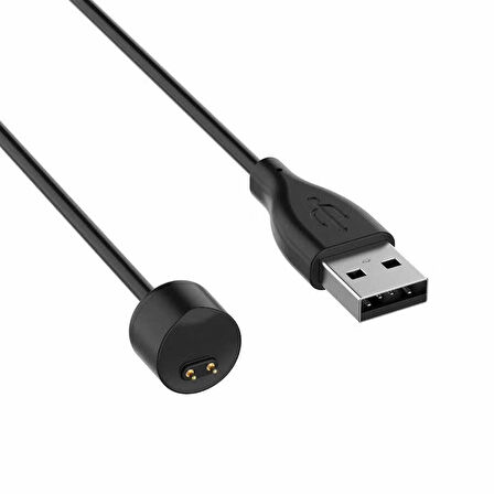 Siyah Xiaomi Mi Band 6 Usb Şarj Kablosu-Zore
