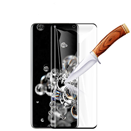 Galaxy S21 Ultra Uyumlu Zore Süper Pet Ekran Koruyucu Jelatin