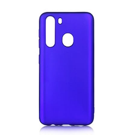 Lexroo Galaxy A21 Kılıf Lexroo Premier Silikon Kapak - Saks Mavi