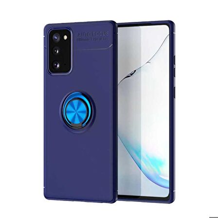 Galaxy Note 20 Uyumlu Zore Ravel Silikon Kapak-Mavi