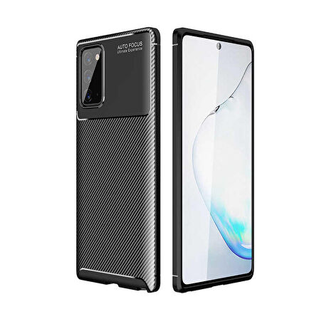 Galaxy Note 20 Uyumlu Zore Negro Silikon Kapak-Siyah