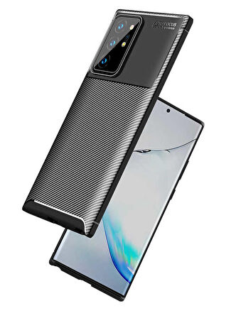 Galaxy Note 20 Ultra Uyumlu Zore Negro Silikon Kapak-Lacivert