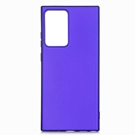 Galaxy Note 20 Ultra Uyumlu Zore Premier Silikon Kapak-Saks Mavi