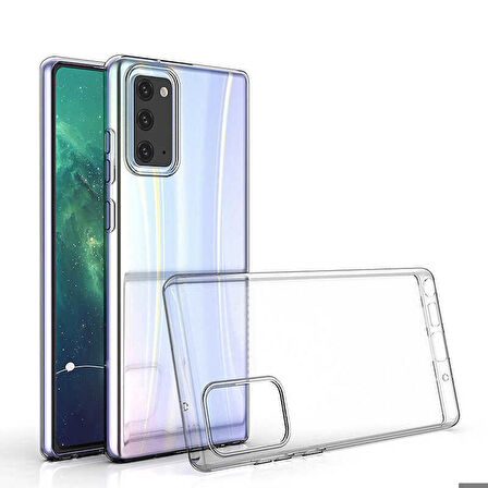 Galaxy Note 20 Uyumlu Zore Süper Silikon Kapak-Renksiz