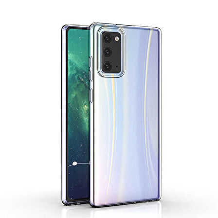 Galaxy Note 20 Uyumlu Zore Süper Silikon Kapak-Renksiz