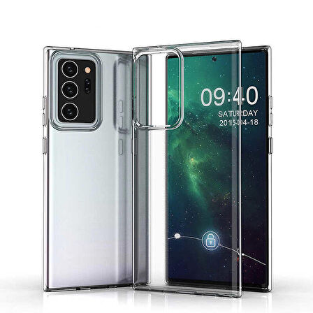 Galaxy Note 20 Ultra Uyumlu Zore Süper Silikon Kapak-Renksiz