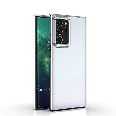 Galaxy Note 20 Ultra Uyumlu Zore Süper Silikon Kapak-Renksiz
