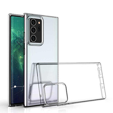 Galaxy Note 20 Ultra Uyumlu Zore Süper Silikon Kapak-Renksiz