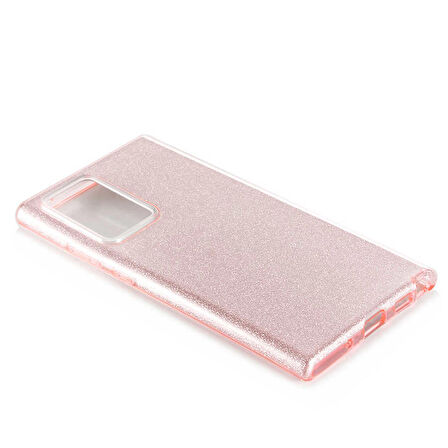 Galaxy Note 20 Uyumlu Zore Shining Silikon-Rose Gold