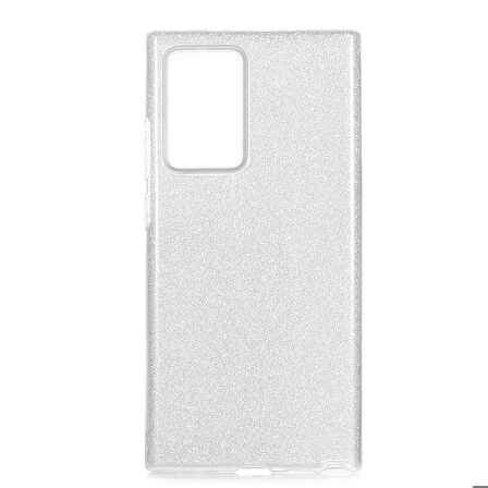 Galaxy Note 20 Ultra Uyumlu Zore Shining Silikon-Gri