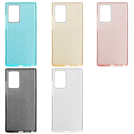 Galaxy Note 20 Ultra Uyumlu Zore Shining Silikon-Mavi
