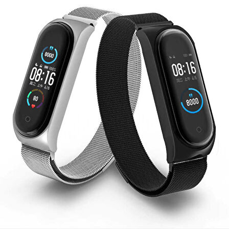 Xiaomi Mi Band 6 Uyumlu KRD-01 Metal Zore Kordon-NO1