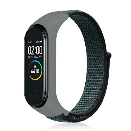 Xiaomi Mi Band 5 Uyumlu KRD-03 Hasır Zore Kordon-NO14
