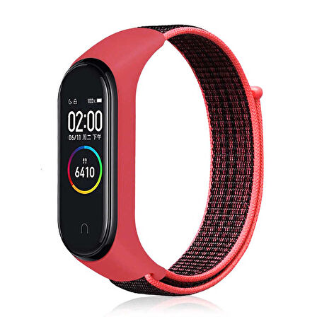 Xiaomi Mi Band 4 Uyumlu KRD-03 Hasır Zore Kordon-NO18