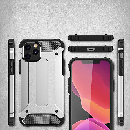 iPhone 12 Pro Max Uyumlu Zore Crash Silikon Kapak-Siyah
