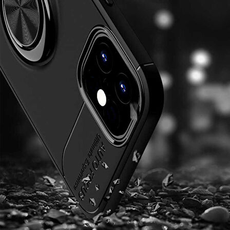 iPhone 12 Mini Uyumlu Zore Ravel Silikon Kapak-Siyah
