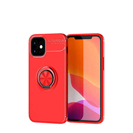 iPhone 12 Mini Uyumlu Zore Ravel Silikon Kılıf-Kırmızı