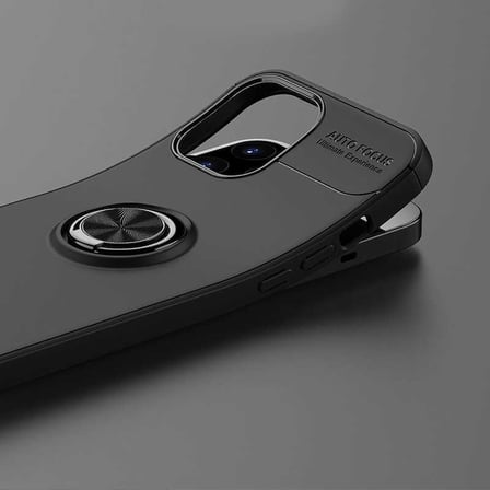 iPhone 12 Pro Uyumlu Zore Ravel Silikon Kılıf-Siyah