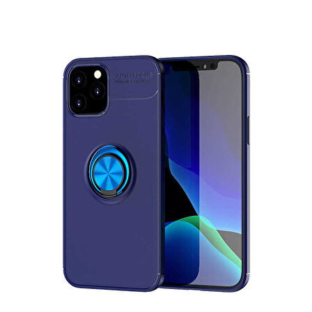 iPhone 12 Pro Uyumlu Zore Ravel Silikon Kılıf-Mavi
