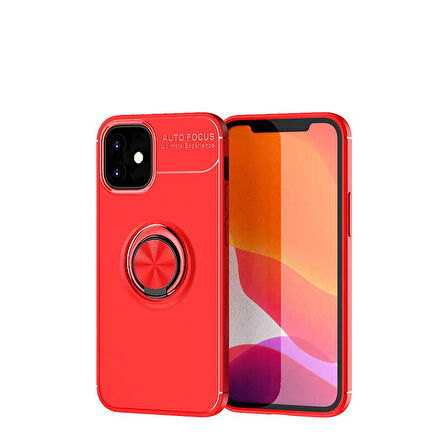 iPhone 12 Uyumlu Zore Ravel Silikon Kapak-Kırmızı