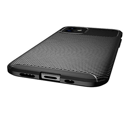 iPhone 12 Mini Uyumlu Zore Negro Silikon Kılıf-Siyah