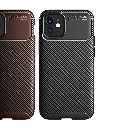 iPhone 12 Uyumlu Zore Negro Silikon Kılıf-Siyah