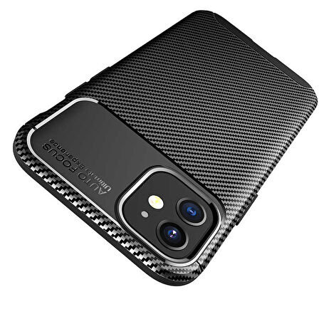 iPhone 12 Uyumlu Zore Negro Silikon Kılıf-Siyah