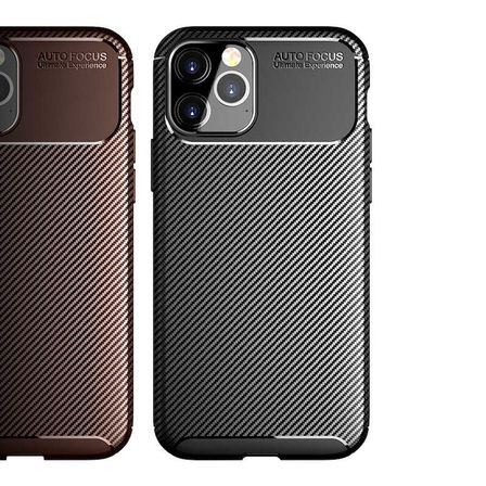 iPhone 12 Pro Uyumlu Zore Negro Silikon Kılıf-Kahverengi