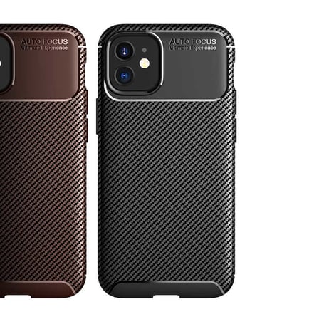 iPhone 12 Uyumlu Zore Negro Silikon Kılıf-Kahverengi