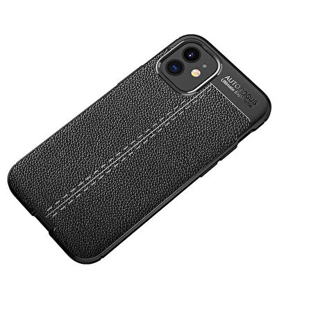 iPhone 12 Mini Uyumlu Zore Niss Silikon Kılıf-Siyah