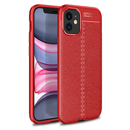 iPhone 12 Mini Uyumlu Zore Niss Silikon Kılıf-Kırmızı