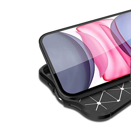 iPhone 12 Mini Uyumlu Zore Niss Silikon Kılıf-Kırmızı