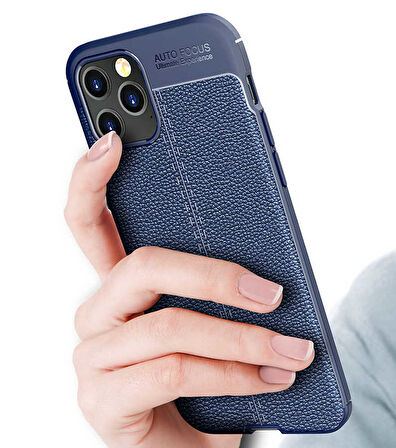 iPhone 12 Pro Uyumlu Zore Niss Silikon Kılıf-Lacivert
