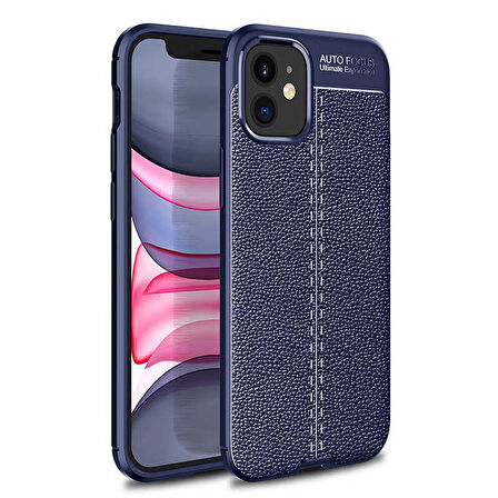 iPhone 12 Uyumlu Zore Niss Silikon Kılıf-Lacivert