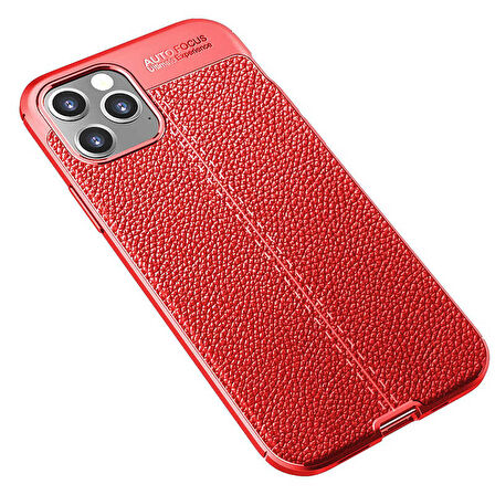 iPhone 12 Pro Uyumlu Zore Niss Silikon Kapak-Kırmızı