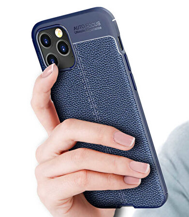 iPhone 12 Pro Max Uyumlu Zore Niss Silikon Kılıf-Lacivert