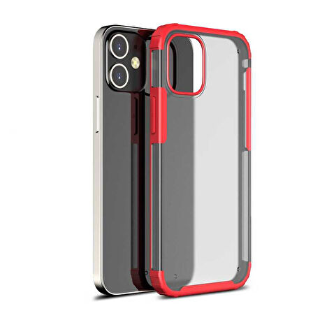 iPhone 12 Mini Uyumlu Zore Volks Kılıf-Kırmızı