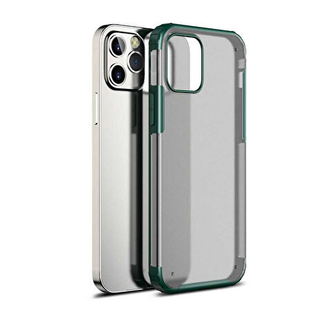 iPhone 12 Pro Uyumlu Zore Volks Kılıf-Koyu Yeşil