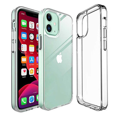 iPhone 12 Uyumlu Zore İmax Silikon-Renksiz