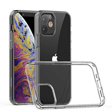 iPhone 12 Mini Uyumlu Zore Coss Kılıf-Renksiz