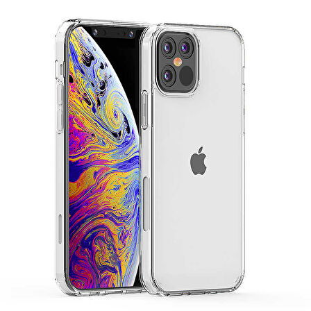 iPhone 12 Pro Max Uyumlu Zore Coss Kılıf-Renksiz