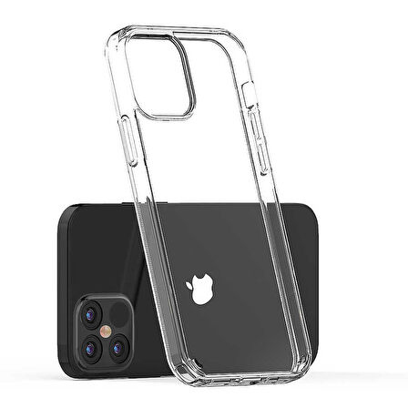 iPhone 12 Pro Max Uyumlu Zore Coss Kılıf-Renksiz