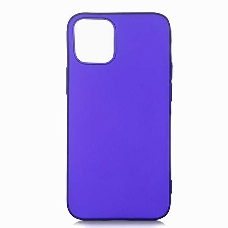 iPhone 12 Mini Uyumlu Zore Premier Silikon Kılıf-Saks Mavi