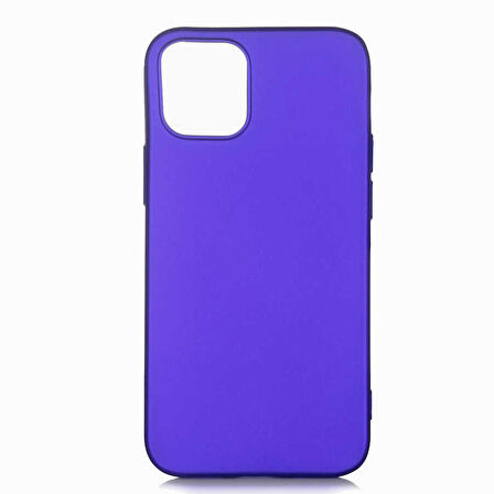 iPhone 12 Pro Uyumlu Zore Premier Silikon Kapak-Saks Mavi