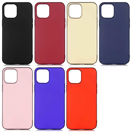 iPhone 12 Uyumlu Zore Premier Silikon Kılıf-Saks Mavi