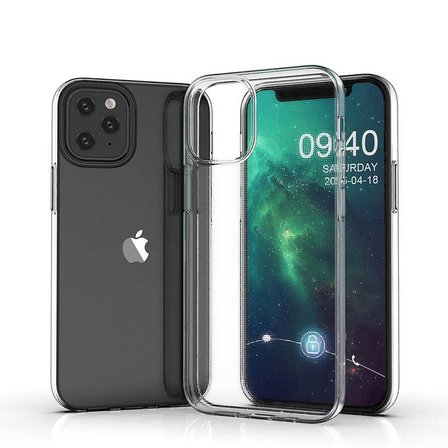 iPhone 12 Uyumlu NRTK Süper Silikon Kılıf-Renksiz